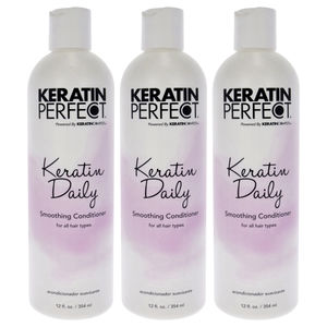 Keratin Daily Conditioner - Pack of 3 by Keratin Perfect 12 oz Conditioner